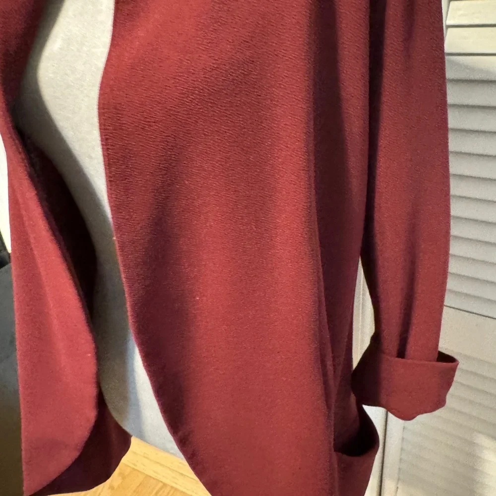 French mauve 3/4 sleeve blazer size large - Picture 5 of 7